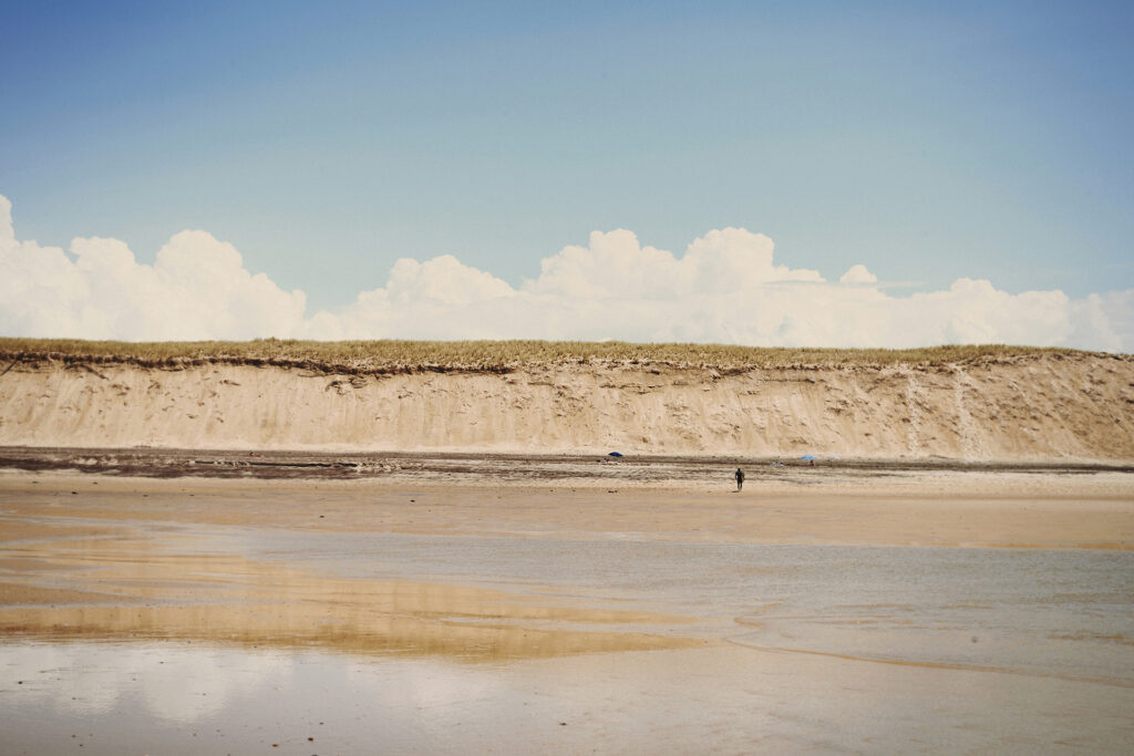 Atlantic beach and dunes at Lacanau, Gironde